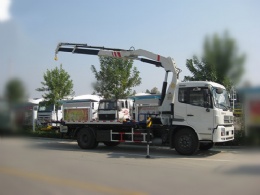 5 ton Flatbed Wrecker with Crane